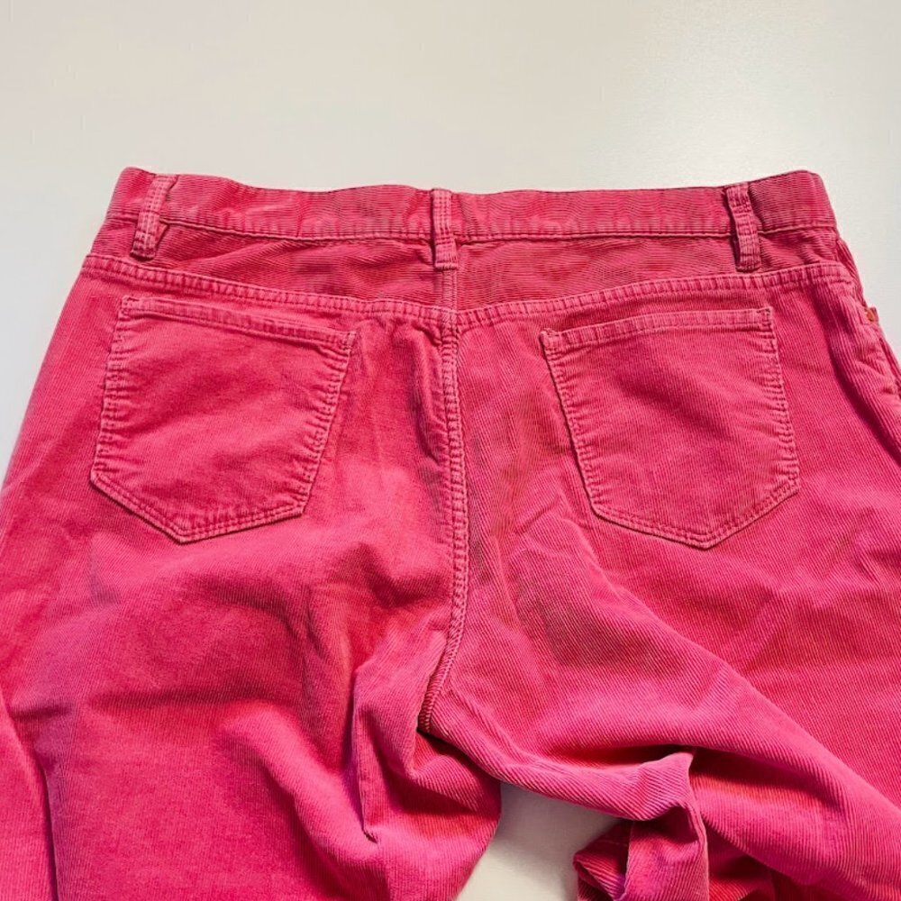 Talbots Pant Trouser Corduroy Barbiecore Pink Signature Boot Holiday Winter 16P - Picture 7 of 12